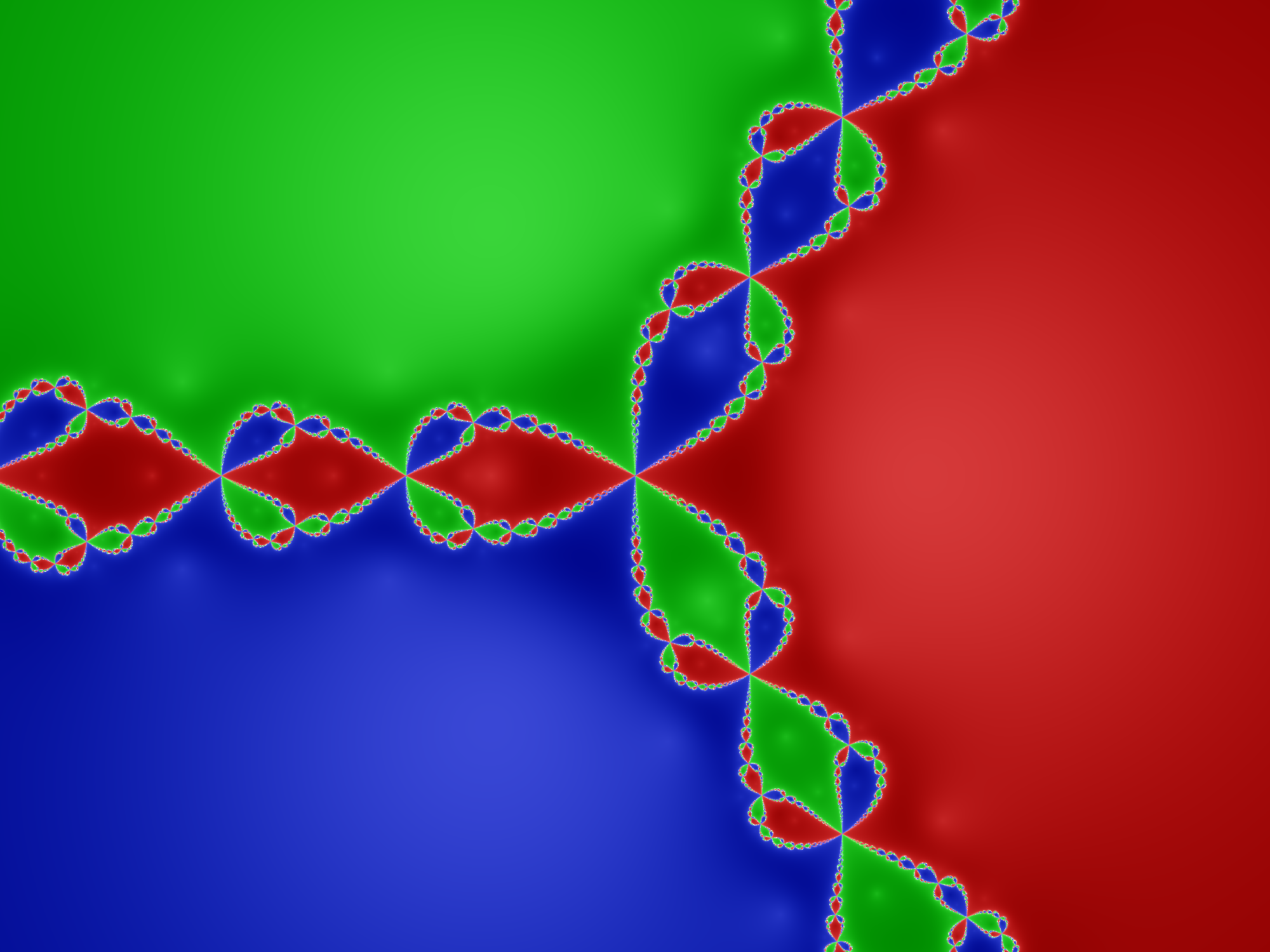 Newton fractal for z³ - 1
